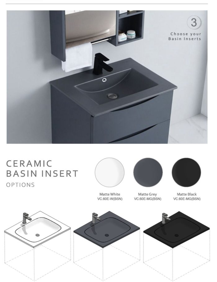 Vera 6002 Ceramic Basin Insert