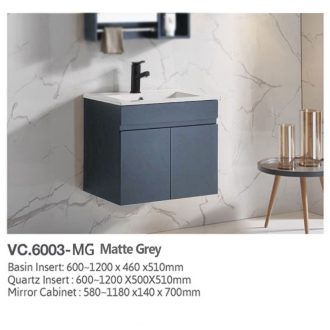 Vera 600 SERIES 6003 Basin Cabinet(Two Door) - Matte Grey