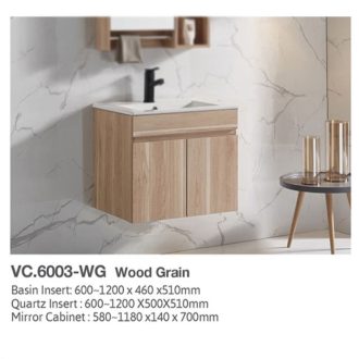 Vera 600 SERIES 6003 Basin Cabinet(Two Door) - Wood Grain