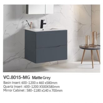 Vera 600 SERIES 8015 Basin Cabinet(Drawer) - Matt Grey