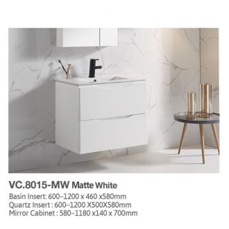 Vera 600 SERIES 8015 Basin Cabinet(Drawer) - Matte White