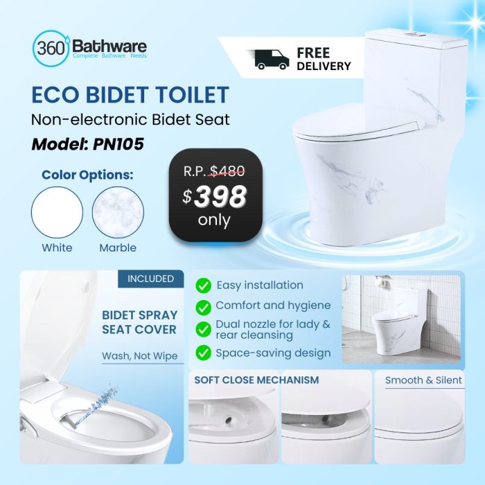 PN105 (Eco Bidet Non electric Bidet seat)